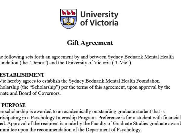 UVIC Scholarship on its&nbsp;way!